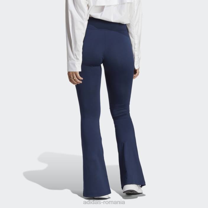 Adidas pantaloni evazați cu tiv despicat night indigo femei indigo de noapte 2JBN9829