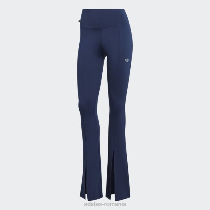 Adidas pantaloni evazați cu tiv despicat night indigo femei indigo de noapte 2JBN9829