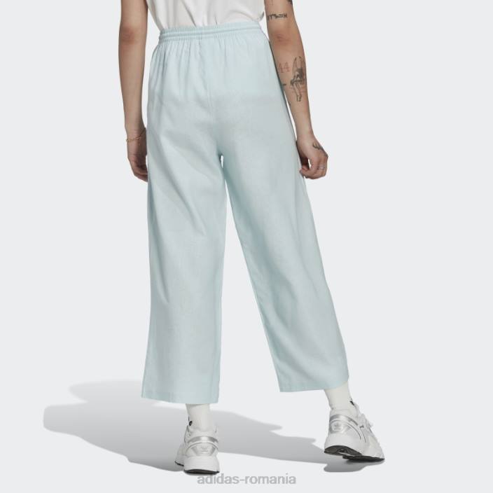 Adidas pantaloni largi de in albastru 7/8 femei albastru 2JBN10666