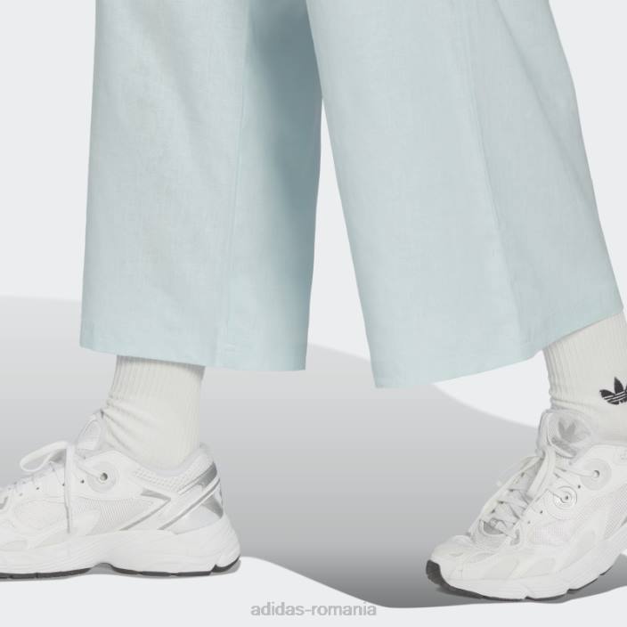 Adidas pantaloni largi de in albastru 7/8 femei albastru 2JBN10666