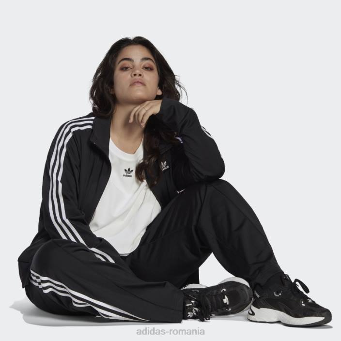 Adidas pantaloni negri adicolor classics firebird (mărime plus) femei negru 2JBN9179