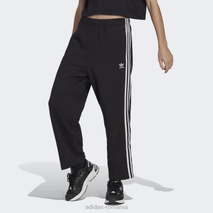 Adidas pantaloni negri cu tivul deschis femei negru 2JBN9476
