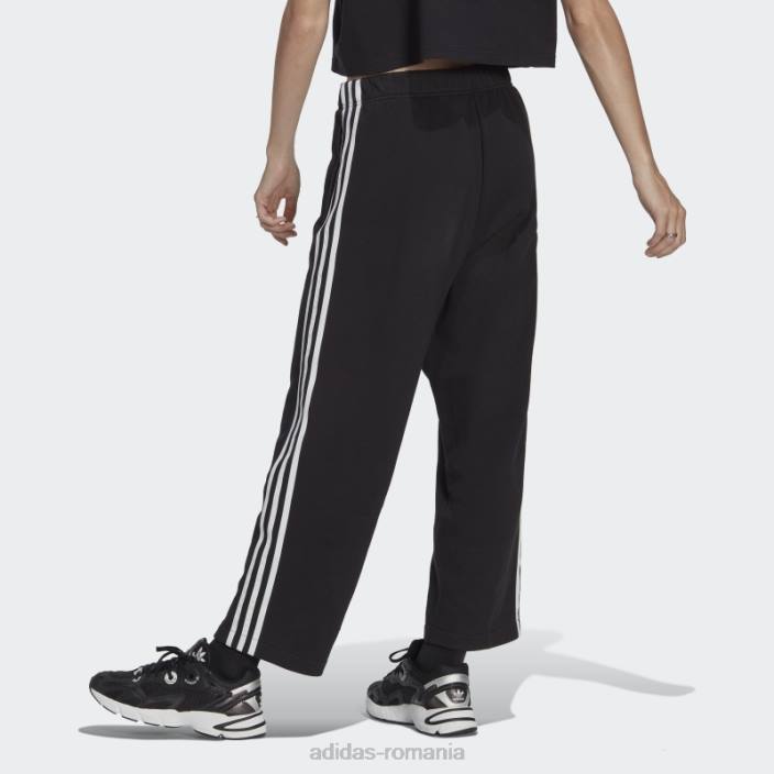 Adidas pantaloni negri cu tivul deschis femei negru 2JBN9476