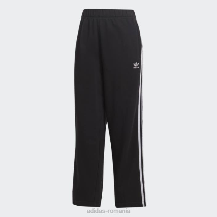 Adidas pantaloni negri cu tivul deschis femei negru 2JBN9476