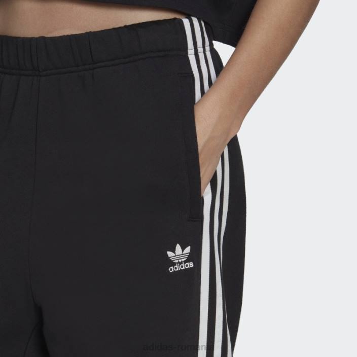 Adidas pantaloni negri cu tivul deschis femei negru 2JBN9476