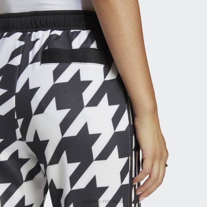 Adidas pantaloni negri din picior de hound sst femei alb negru 2JBN9389