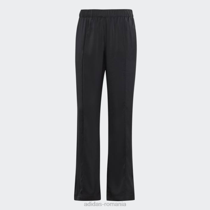 Adidas pantaloni negri din satin premium essentials femei negru 2JBN16732
