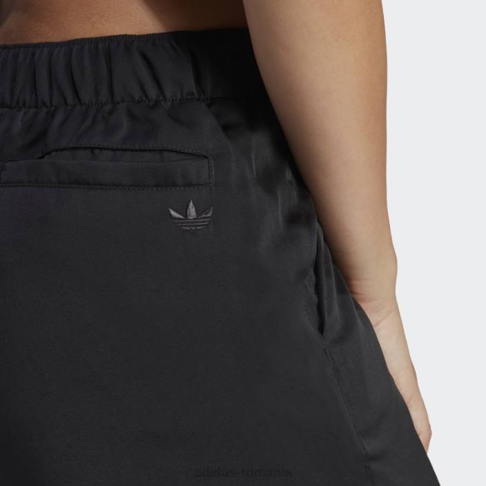 Adidas pantaloni negri din satin premium essentials femei negru 2JBN9251