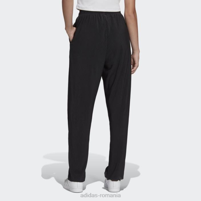 Adidas pantaloni plissé adicolor negri femei negru 2JBN10639