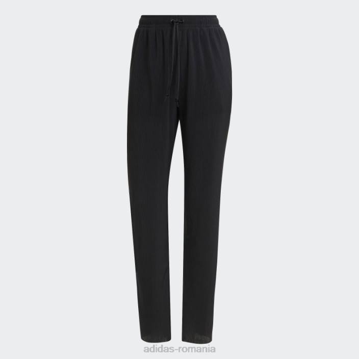 Adidas pantaloni plissé adicolor negri femei negru 2JBN10639