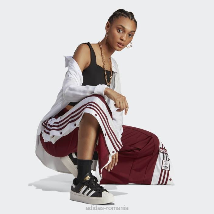 Adidas pantaloni roșii adicolor classics adibreak femei roșu 2JBN2369