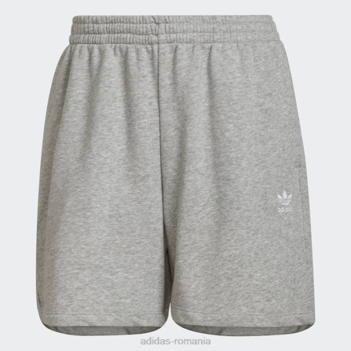 Adidas pantaloni scurți adicolor essentials french terry gri mediu femei gri mediu 2JBN9775