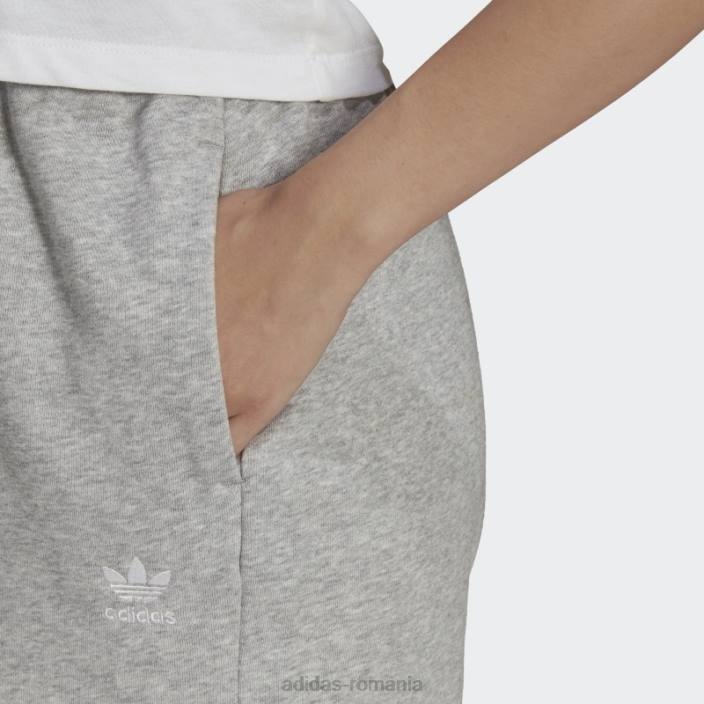 Adidas pantaloni scurți adicolor essentials french terry gri mediu femei gri mediu 2JBN9775