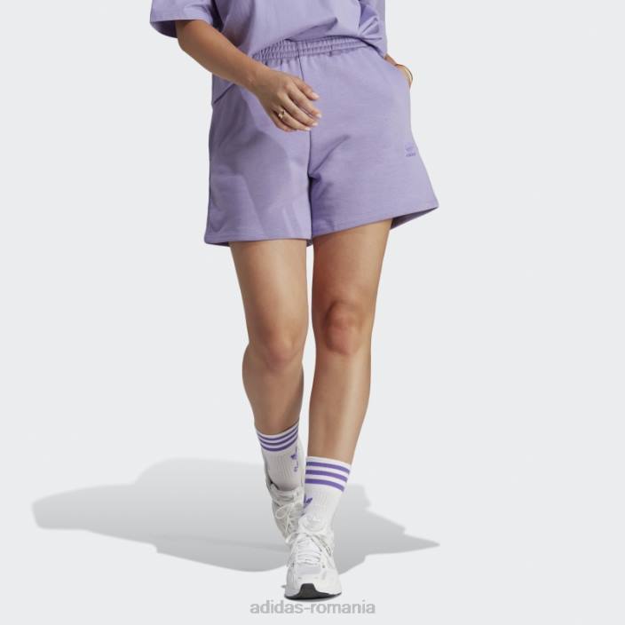 Adidas pantaloni scurți adicolor essentials french terry lila femei liliac 2JBN8960