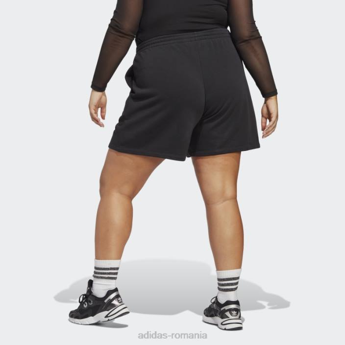 Adidas pantaloni scurți adicolor essentials french terry (marime plus) negri femei negru 2JBN17270