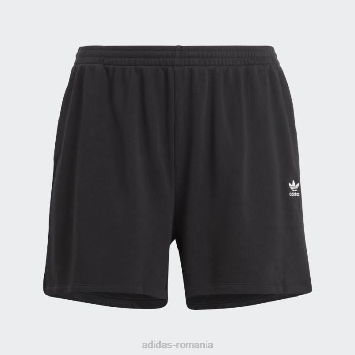 Adidas pantaloni scurți adicolor essentials french terry (marime plus) negri femei negru 2JBN17270