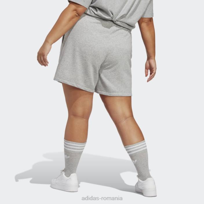Adidas pantaloni scurți adicolor essentials french terry (plus mărime) gri mediu adidas femei gri mediu 2JBN9228