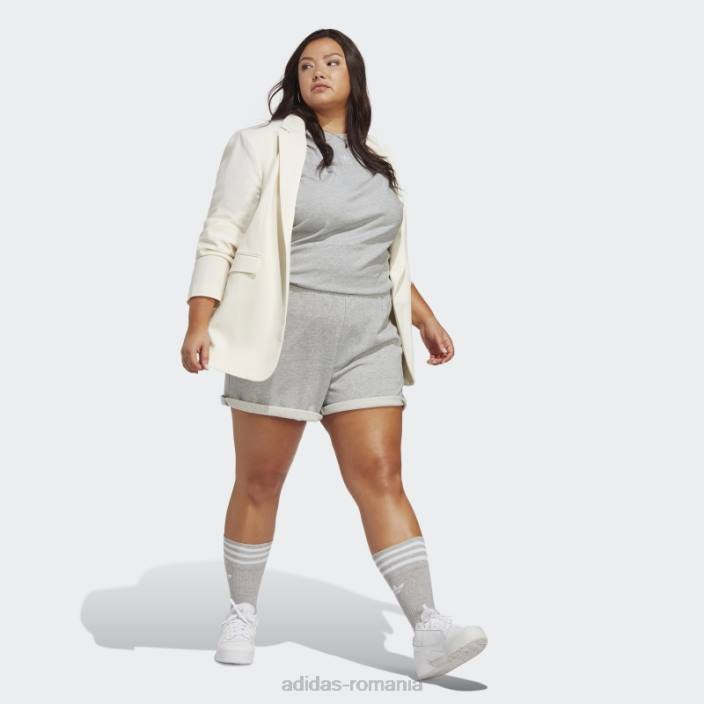Adidas pantaloni scurți adicolor essentials french terry (plus mărime) gri mediu adidas femei gri mediu 2JBN9228