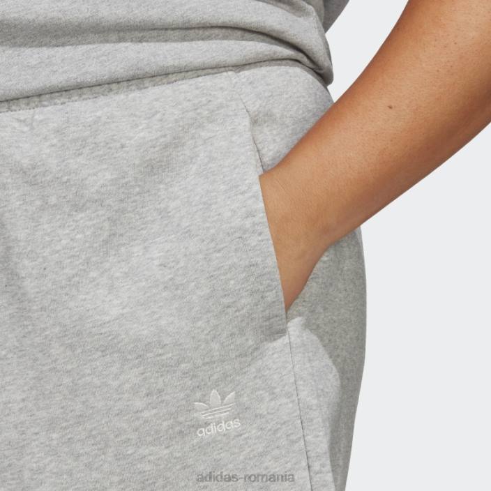 Adidas pantaloni scurți adicolor essentials french terry (plus mărime) gri mediu adidas femei gri mediu 2JBN9228