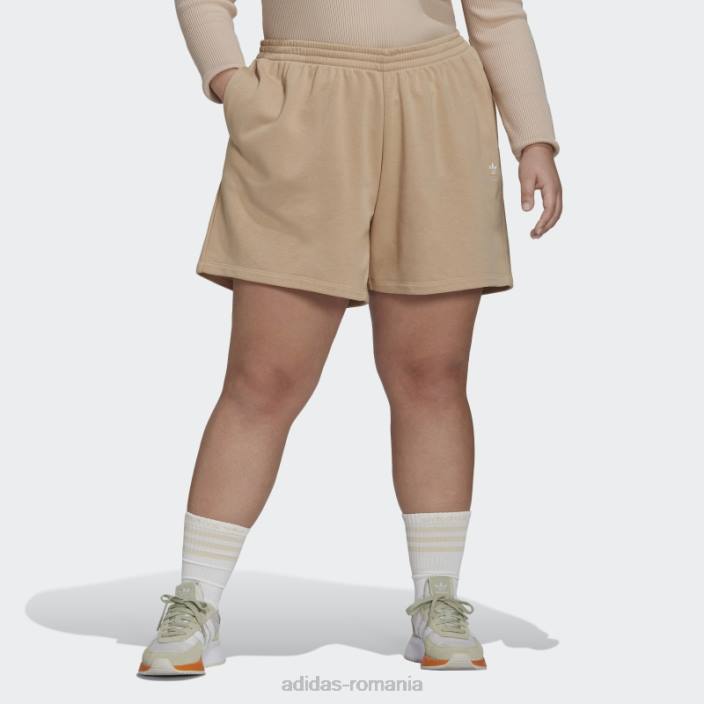 Adidas pantaloni scurți adicolor essentials (plus size) bej femei bej 2JBN9872