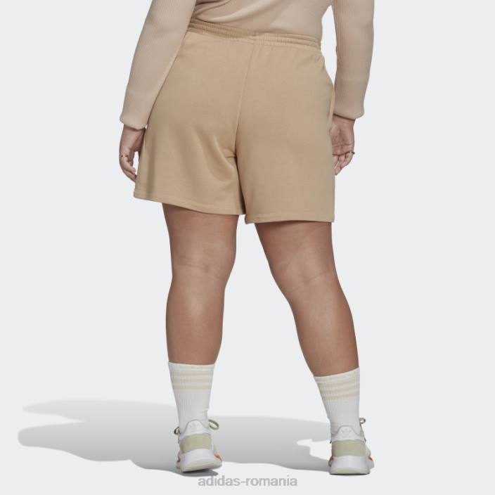 Adidas pantaloni scurți adicolor essentials (plus size) bej femei bej 2JBN9872