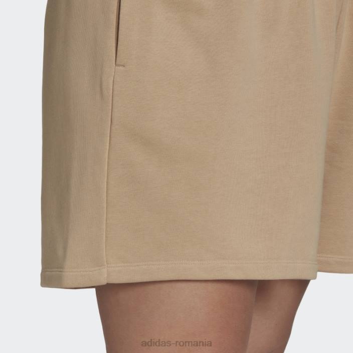 Adidas pantaloni scurți adicolor essentials (plus size) bej femei bej 2JBN9872