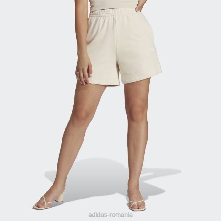 Adidas pantaloni scurți albi adicolor essentials french terry femei alb 2JBN9377