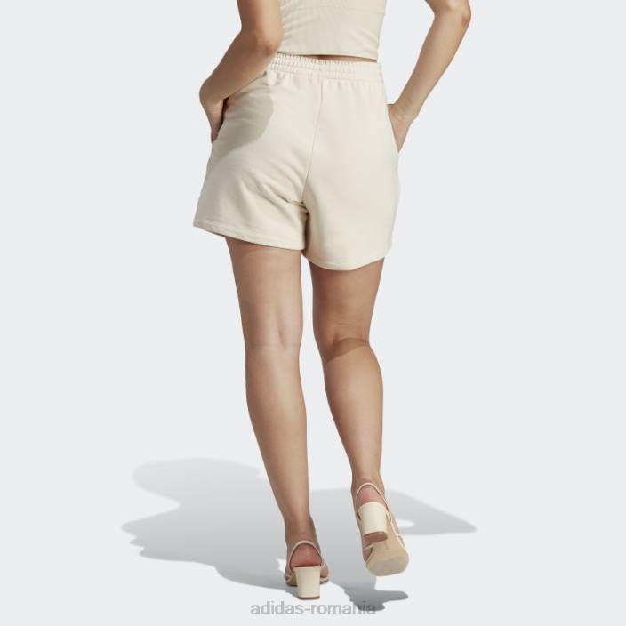 Adidas pantaloni scurți albi adicolor essentials french terry femei alb 2JBN9377