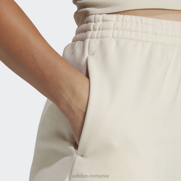 Adidas pantaloni scurți albi adicolor essentials french terry femei alb 2JBN9377