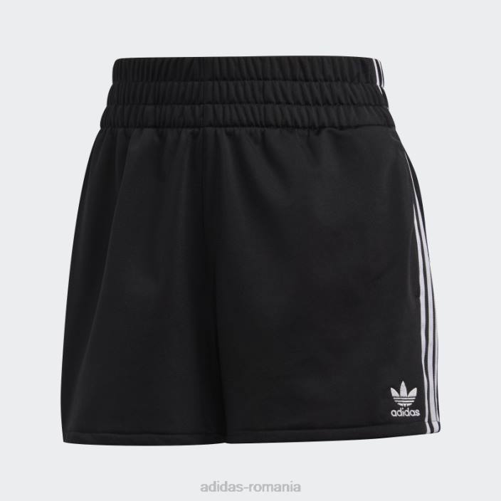 Adidas pantaloni scurți albi cu 3 dungi femei alb negru 2JBN8850