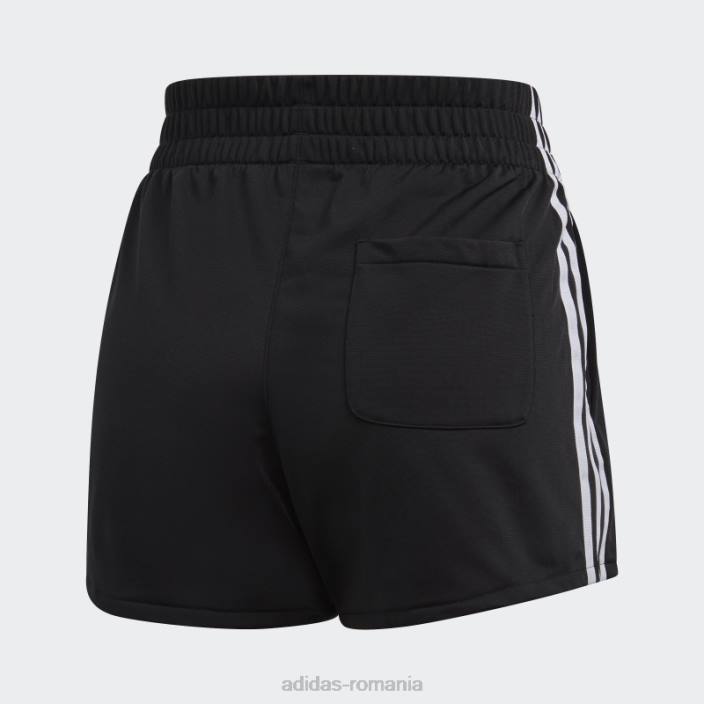 Adidas pantaloni scurți albi cu 3 dungi femei alb negru 2JBN8850