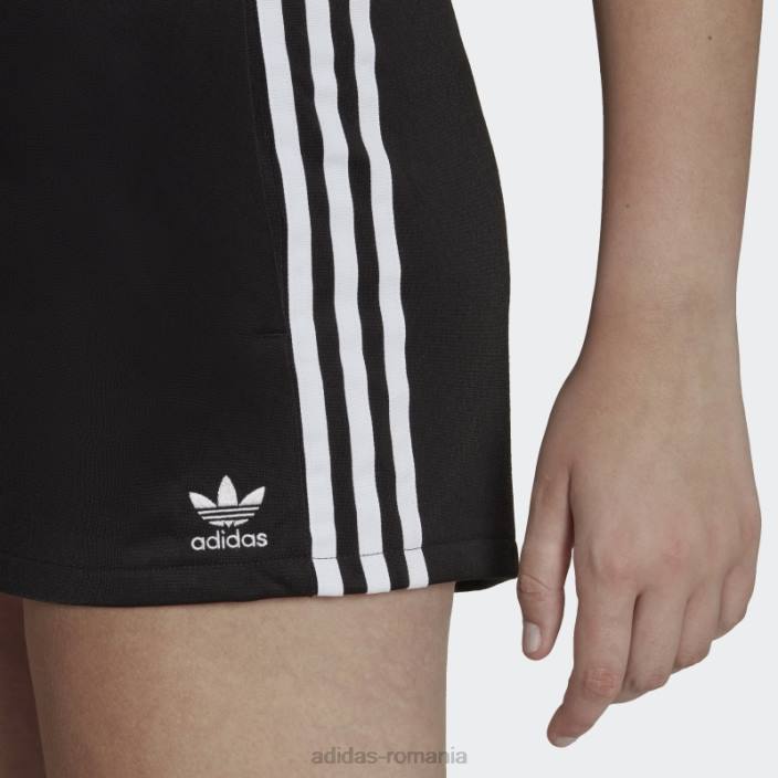 Adidas pantaloni scurți albi cu 3 dungi femei alb negru 2JBN8850