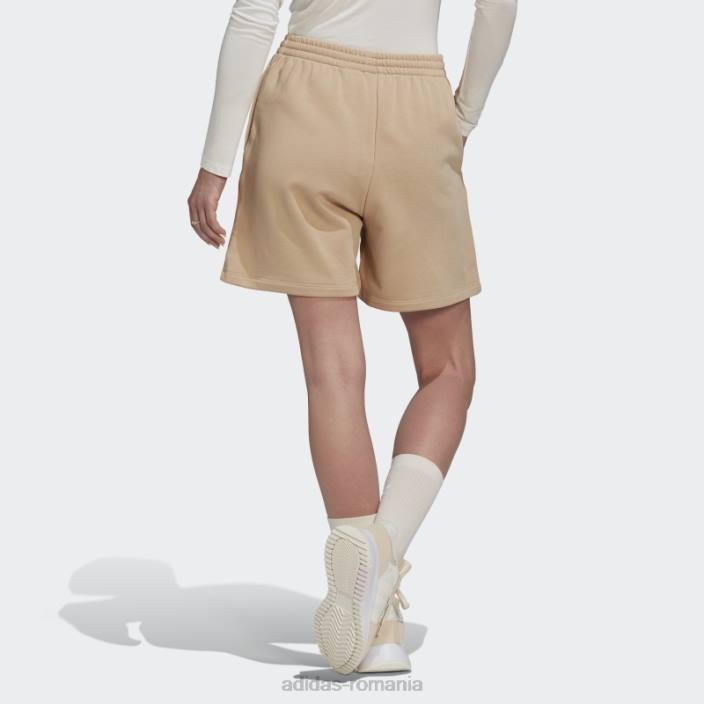 Adidas pantaloni scurți bej adicolor essentials french terry femei bej 2JBN10522