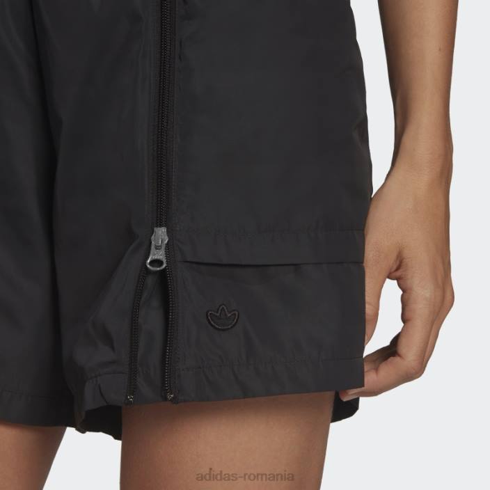Adidas pantaloni scurți cu fermoar adicolor negru femei negru 2JBN3133