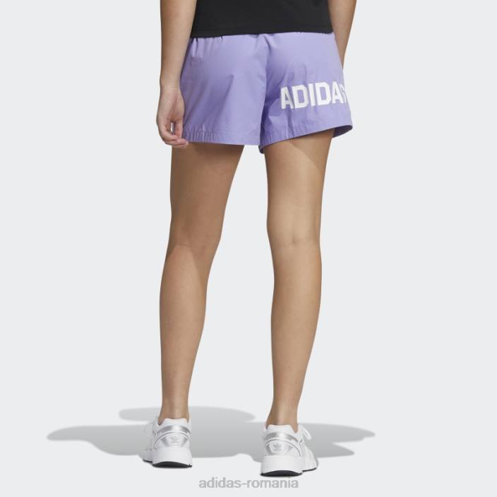 Adidas pantaloni scurți de streetball violet deschis femei violet deschis/alb 2JBN3746