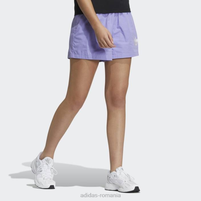 Adidas pantaloni scurți de streetball violet deschis femei violet deschis/alb 2JBN3746