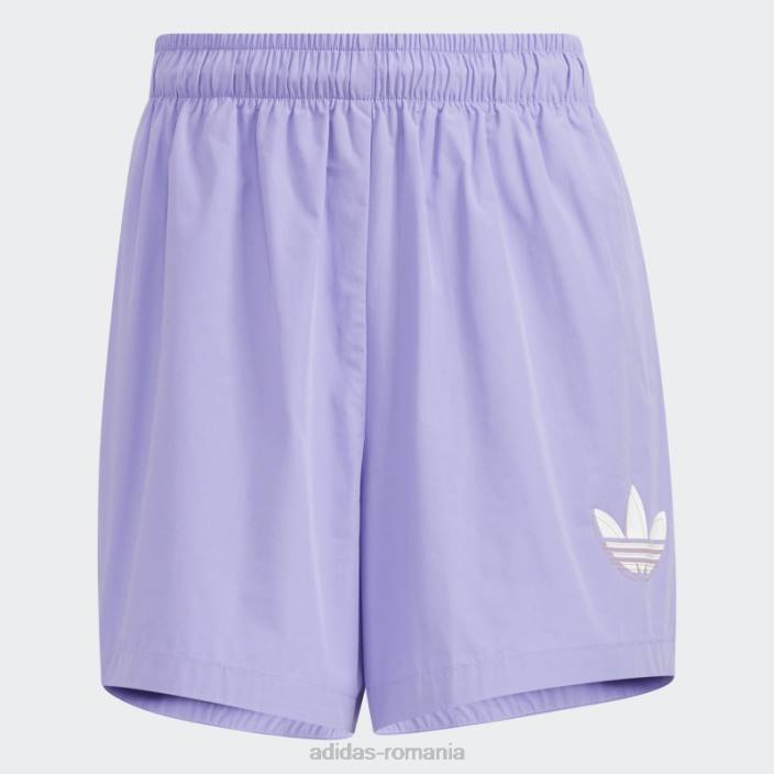 Adidas pantaloni scurți de streetball violet deschis femei violet deschis/alb 2JBN3746