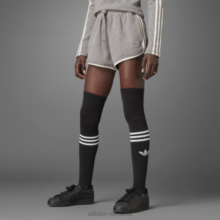Adidas pantaloni scurți de tip waffle core heather blue femei miezul erica 2JBN9556