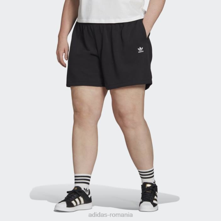 Adidas pantaloni scurți negri adicolor essentials (mărime plus) femei negru 2JBN9863