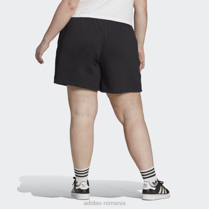Adidas pantaloni scurți negri adicolor essentials (mărime plus) femei negru 2JBN9863