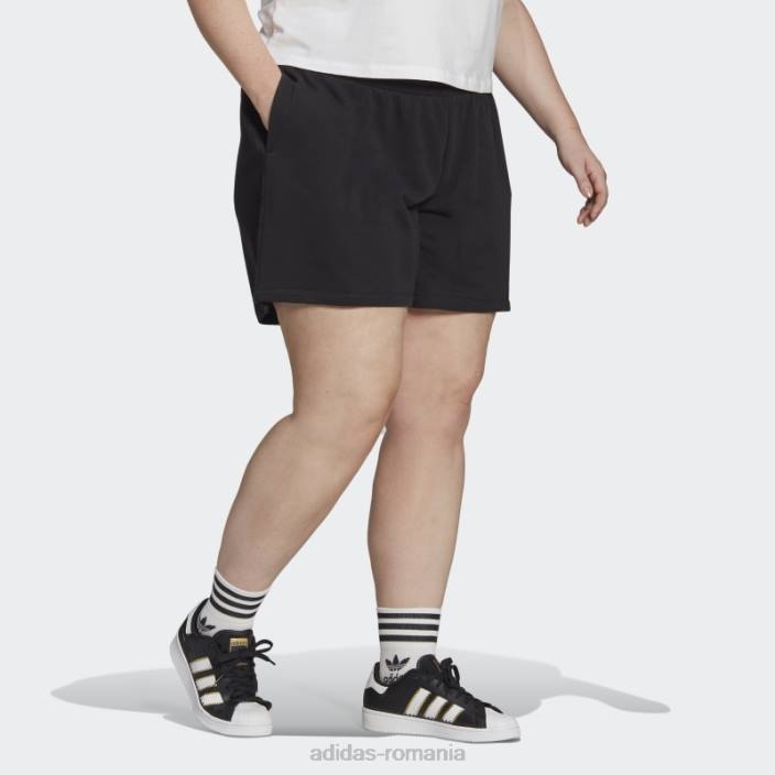 Adidas pantaloni scurți negri adicolor essentials (mărime plus) femei negru 2JBN9863