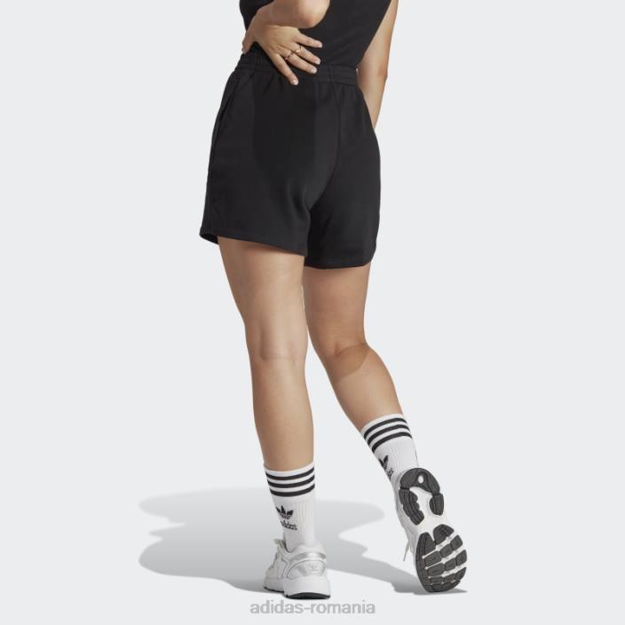 Adidas pantaloni scurți negri din țesătură franțuzească adicolor essentials femei negru 2JBN2465