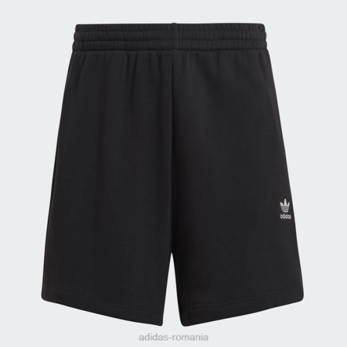 Adidas pantaloni scurți negri din țesătură franțuzească adicolor essentials femei negru 2JBN2465