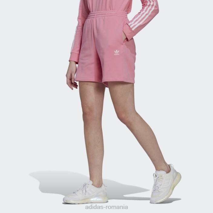 Adidas pantaloni scurți roz adicolor essentials french terry femei roz 2JBN10097
