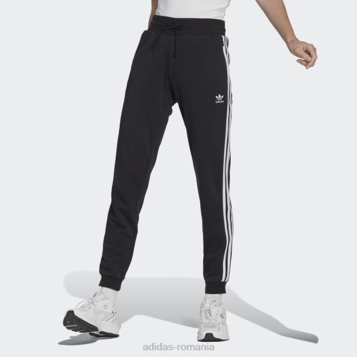 Adidas pantaloni slim cu manșete adicolor classics negri femei negru 2JBN8899