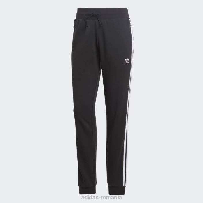Adidas pantaloni slim cu manșete adicolor classics negri femei negru 2JBN8899