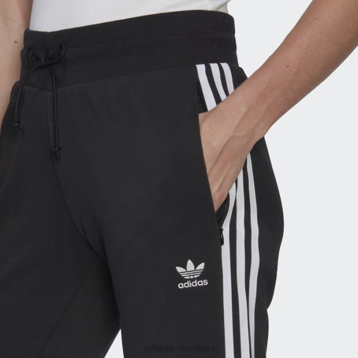 Adidas pantaloni slim cu manșete adicolor classics negri femei negru 2JBN8899