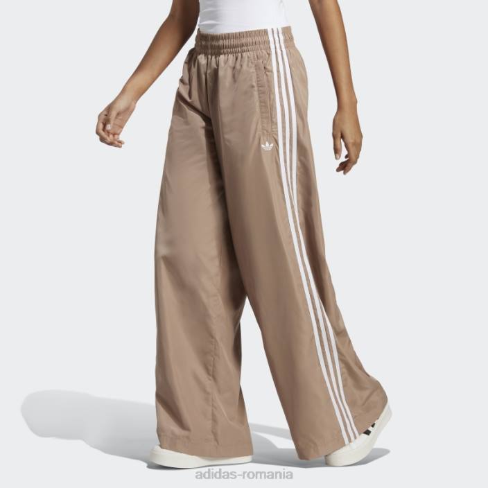 Adidas pantaloni supradimensionați de trening maro cretos femei maro cretos 2JBN16502