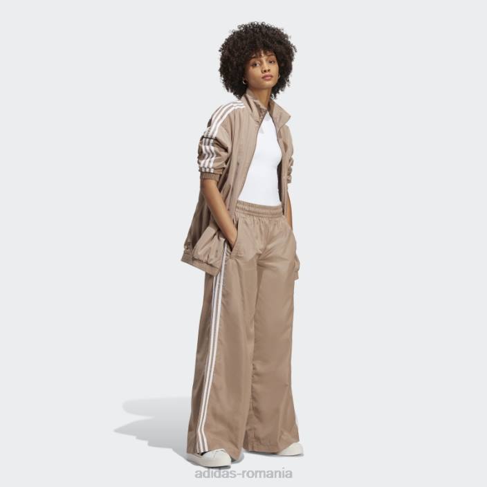 Adidas pantaloni supradimensionați de trening maro cretos femei maro cretos 2JBN16502