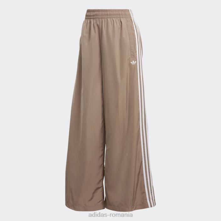 Adidas pantaloni supradimensionați de trening maro cretos femei maro cretos 2JBN16502